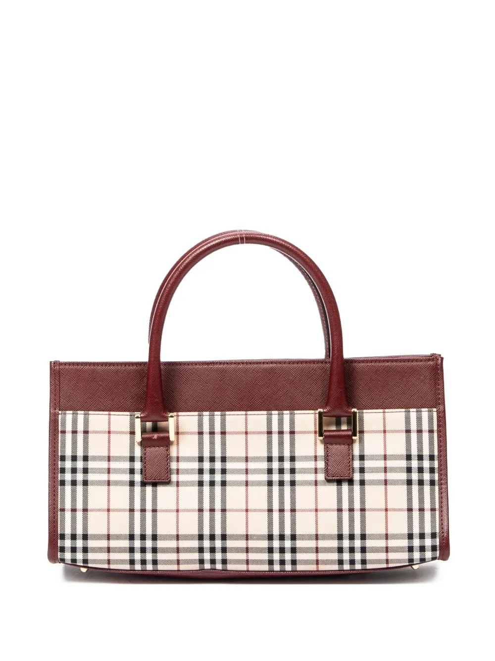 Burberry Pre-Owned Borsa a mano a quadri - Toni neutri
