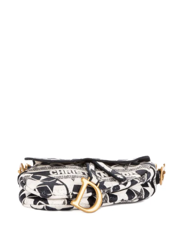 Christian Dior Pre-Owned Star Saddle Shoulder Bag | Blue | FARFETCH