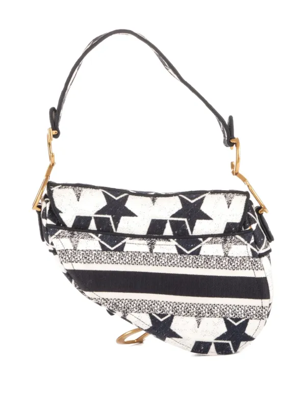 Christian Dior Pre-Owned Star Saddle Shoulder Bag | Blue | FARFETCH