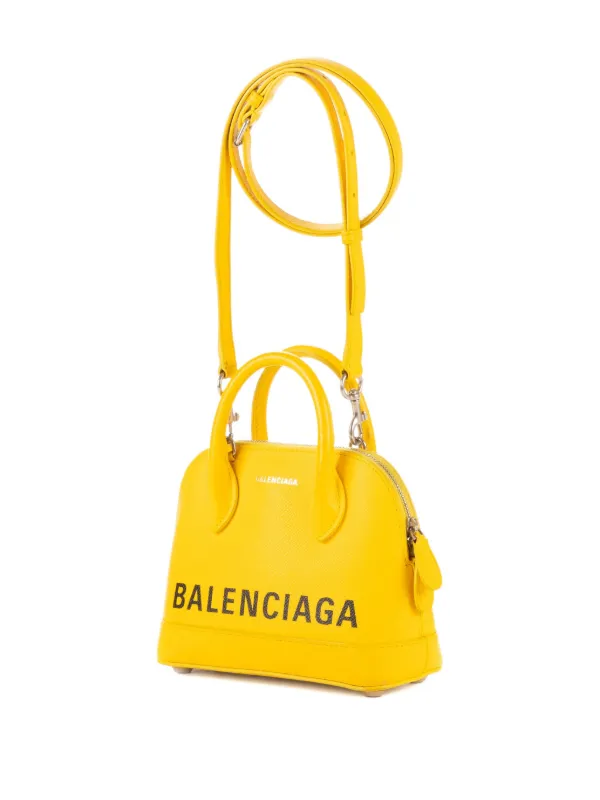 Balenciaga Pre-Owned Mini Ville two-way Handbag | Yellow | FARFETCH