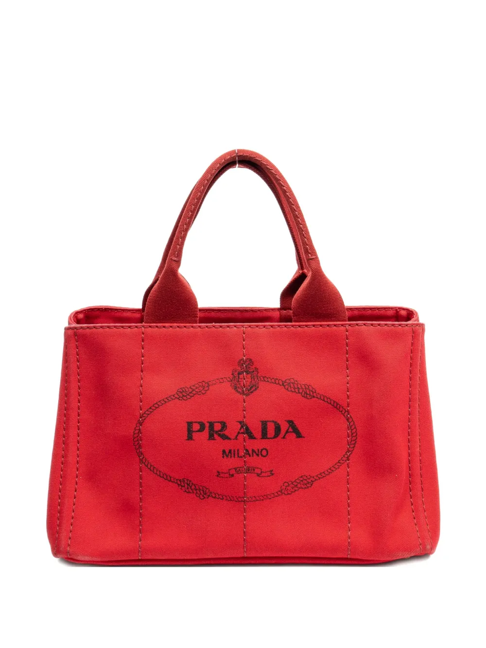 Prada Pre-Owned Borsa tote con stampa - Rosso
