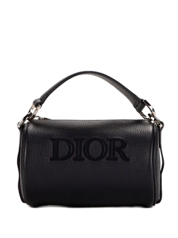 Dior Pre-owned Mini Logo-detail Barrel Bag in Blue