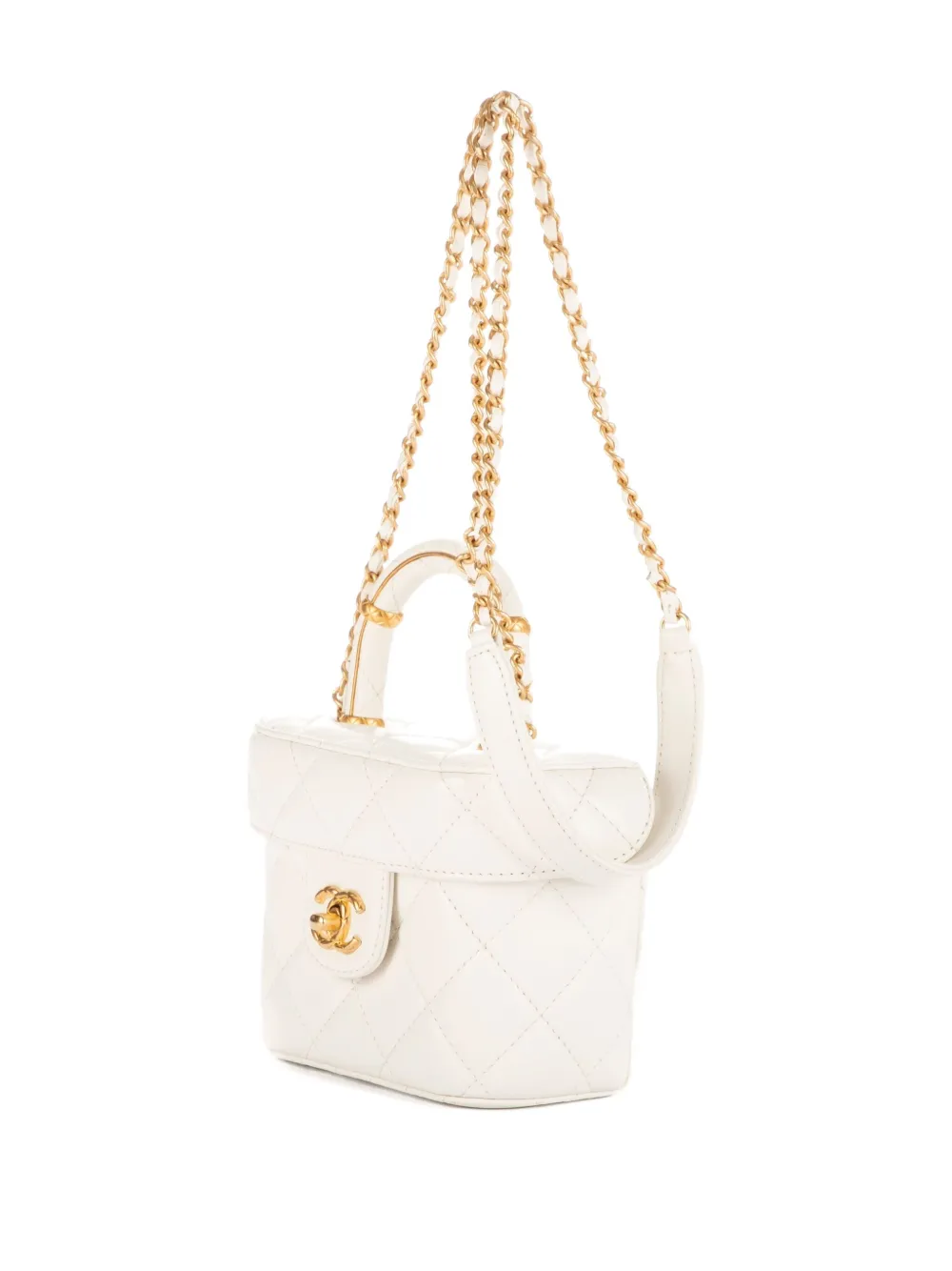2000s Quilted Top-Handle Bag