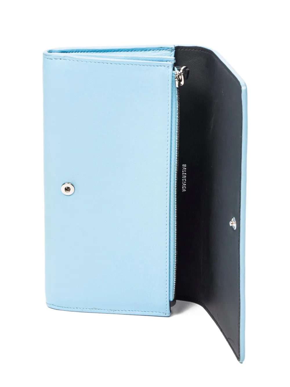 Pre-owned Balenciaga Everyday Leather Wallet In Blue