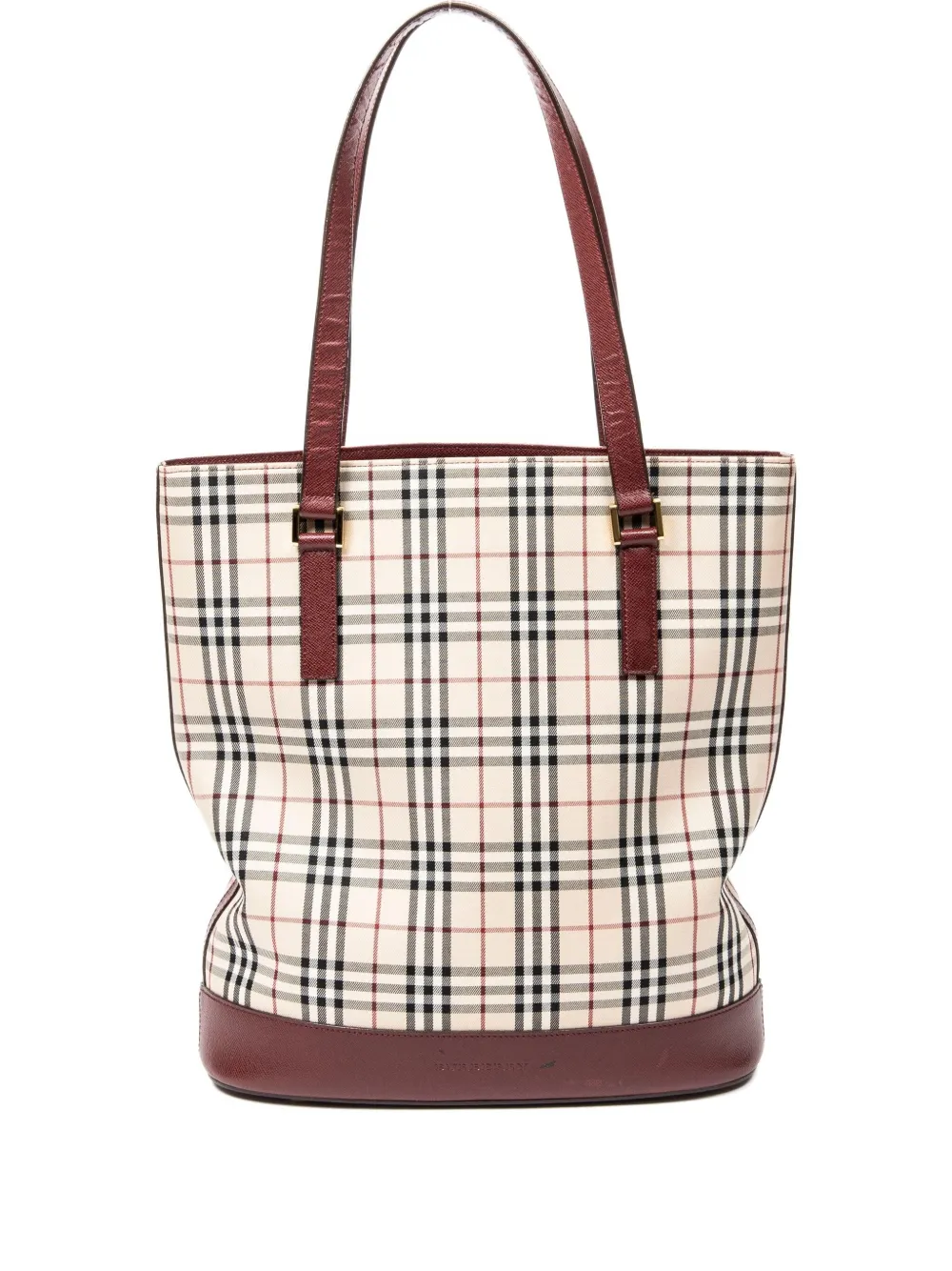 Burberry Pre-Owned Borsa tote a quadri - Toni neutri