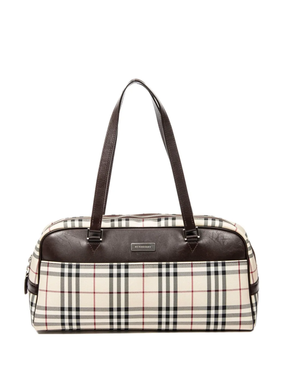 Burberry Pre-Owned Borsa tote a quadri con manico anni 2000 - Toni neutri