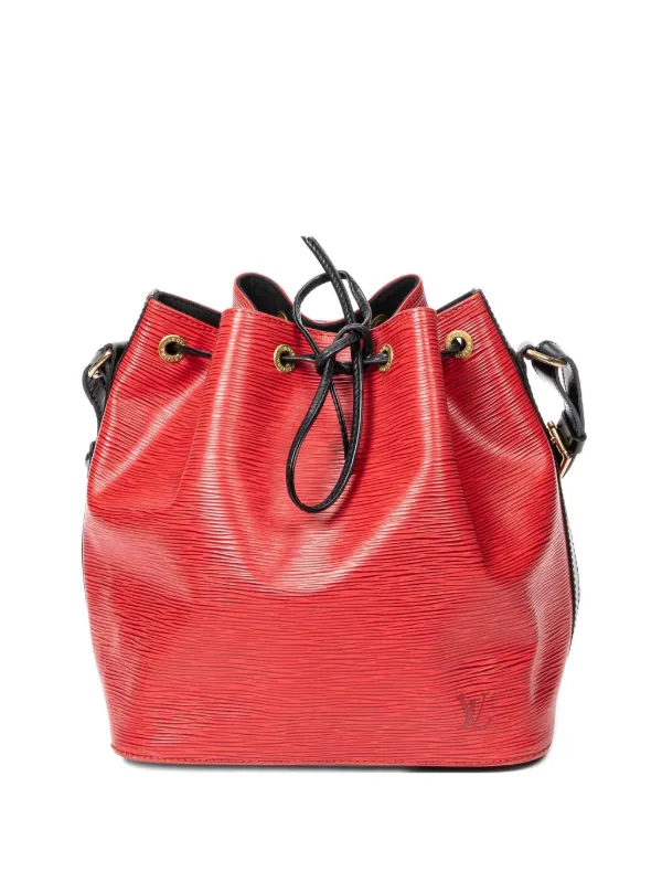 Louis Vuitton Pre-owned 1990 Noé Bucket Bag in Red