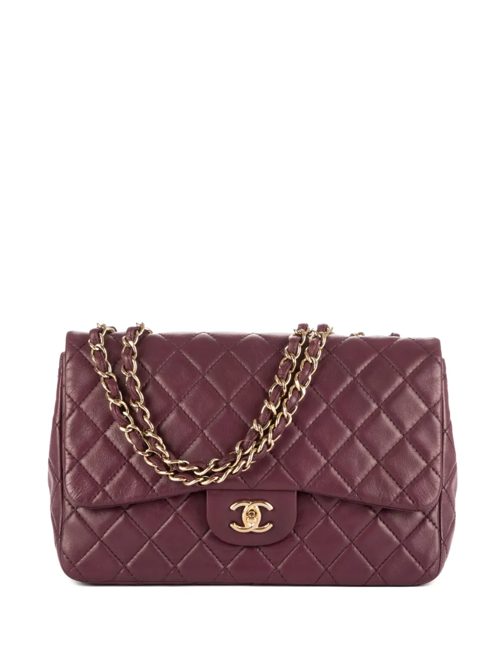 CHANEL Pre-Owned Borsa a spalla Classic Flap Jumbo - Viola