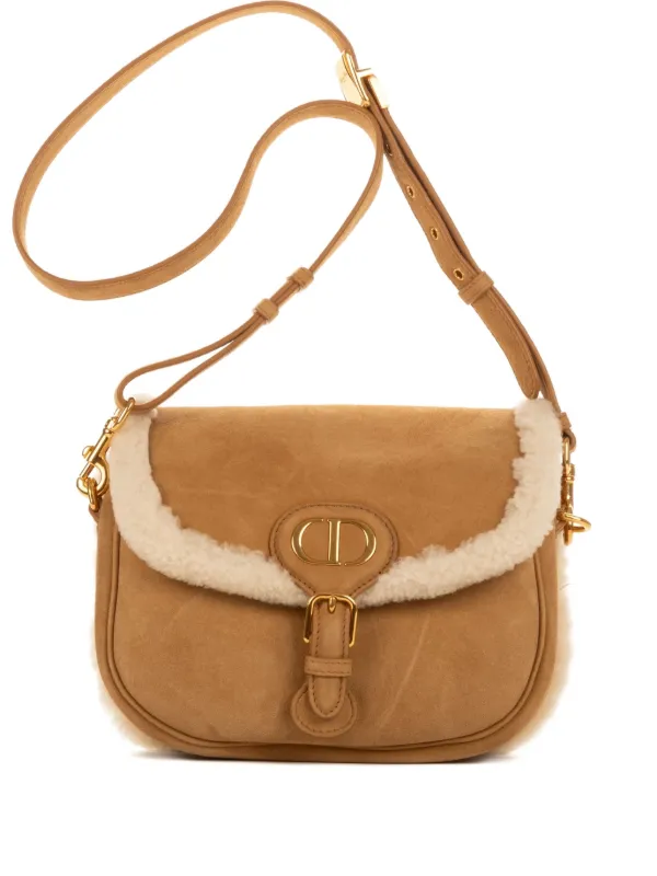 Christian Dior Pre-Owned 2000s シアリングトリム ショルダーバッグ