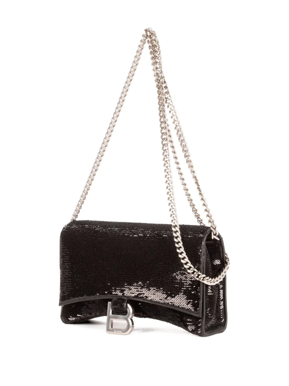 Sequinned Chain Shoulder Bag