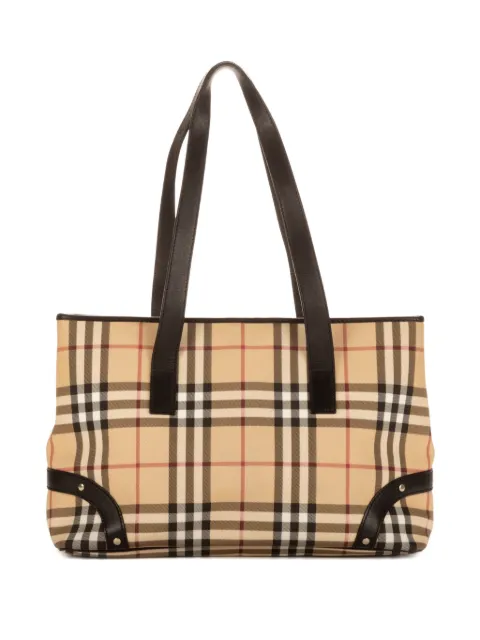 Burberry Pre-Owned check-pattern tote bag