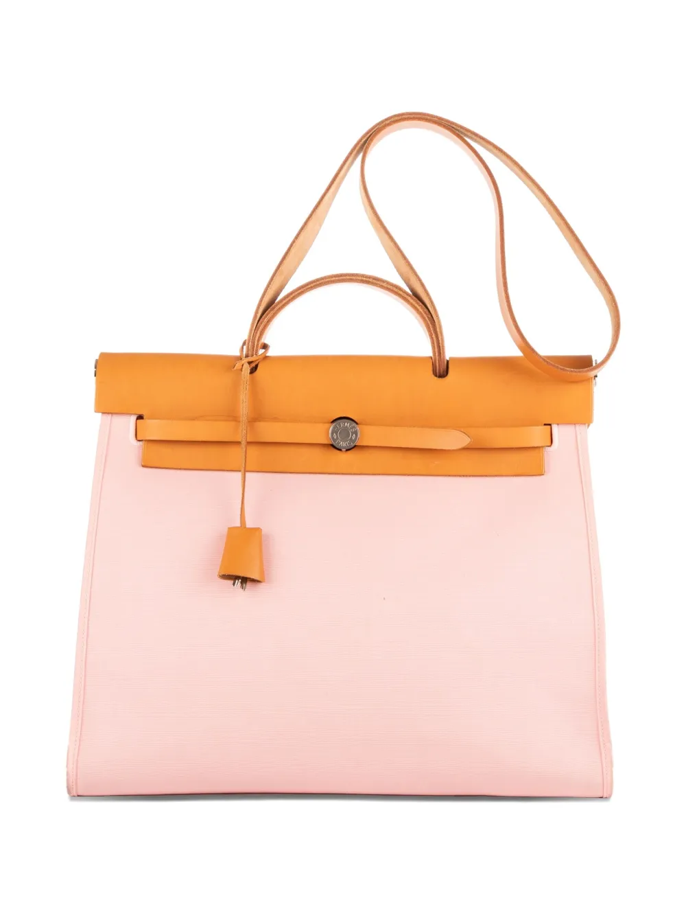 Hermès Pre-Owned Borsa tote con rifinitura in pelle - Rosa