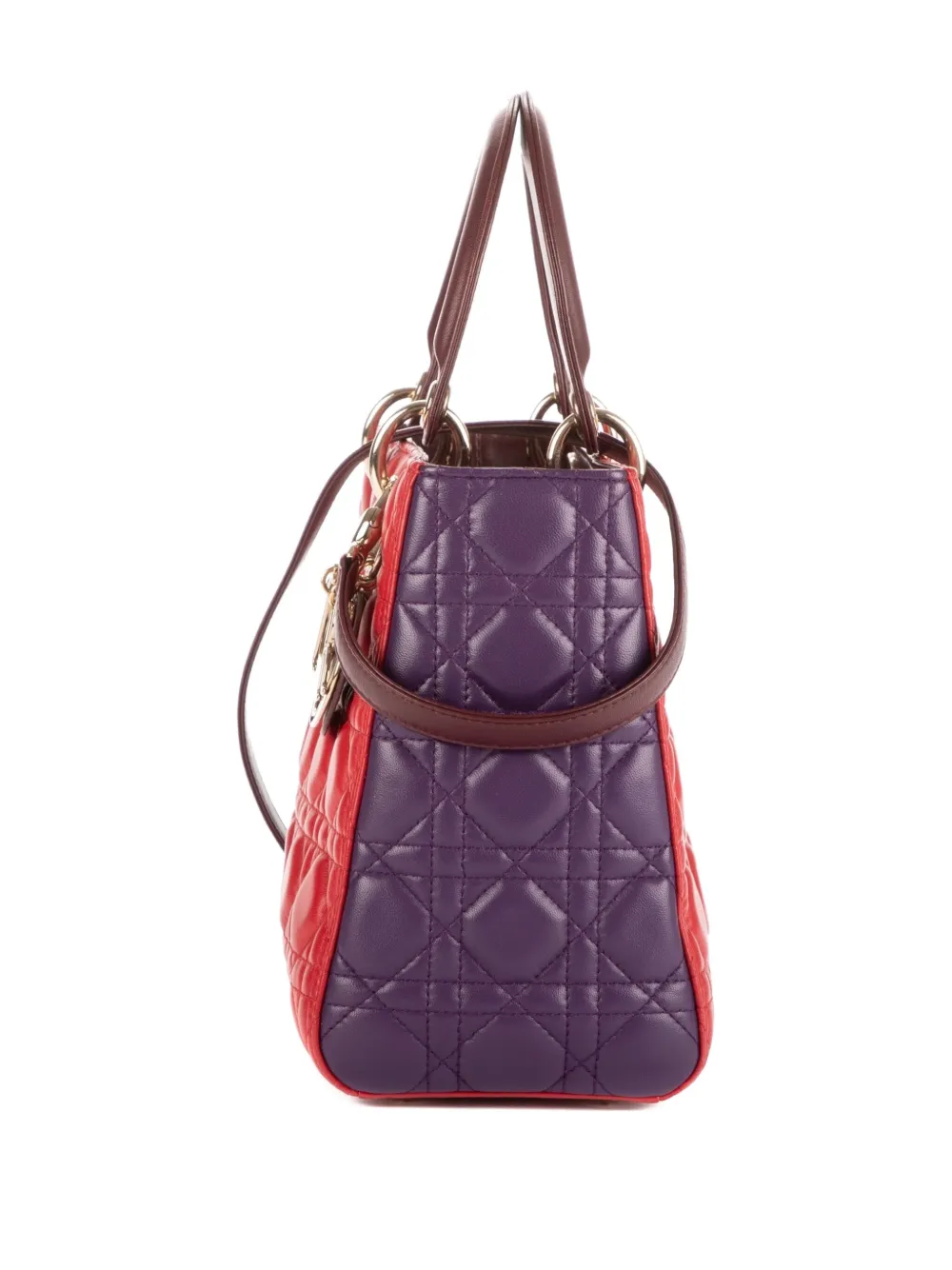 2010s Quilted Two-Tone Shoulder Bag