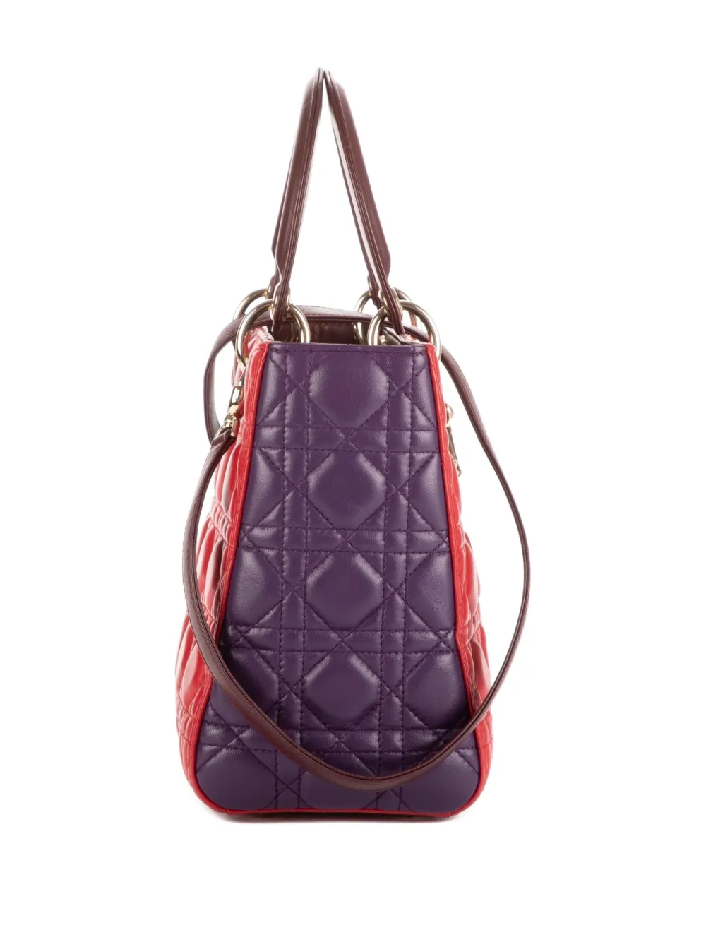 2010s Quilted Two-Tone Shoulder Bag