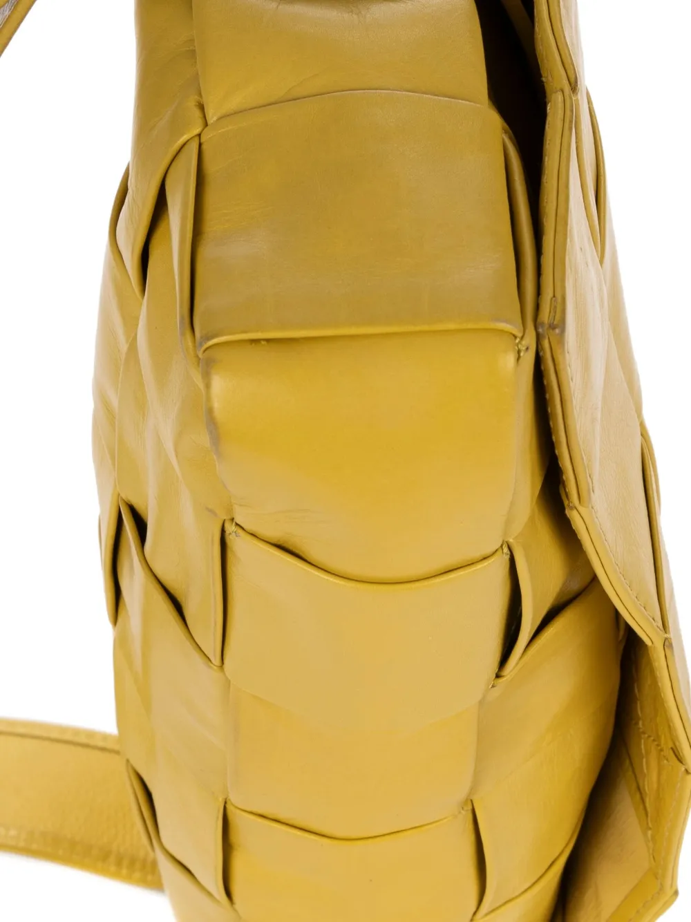 Pre-owned Bottega Veneta Cassette Belt Bag In Yellow