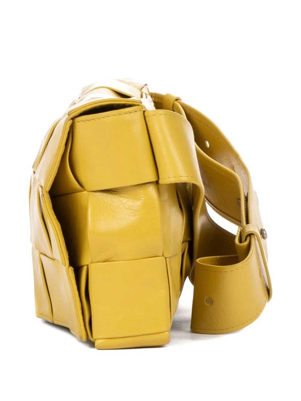 Pre-owned Bottega Veneta Cassette Belt Bag In Yellow
