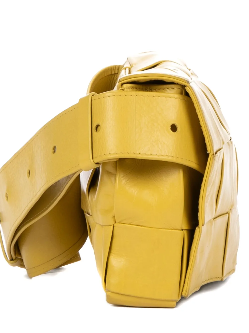Pre-owned Bottega Veneta Cassette Belt Bag In Yellow