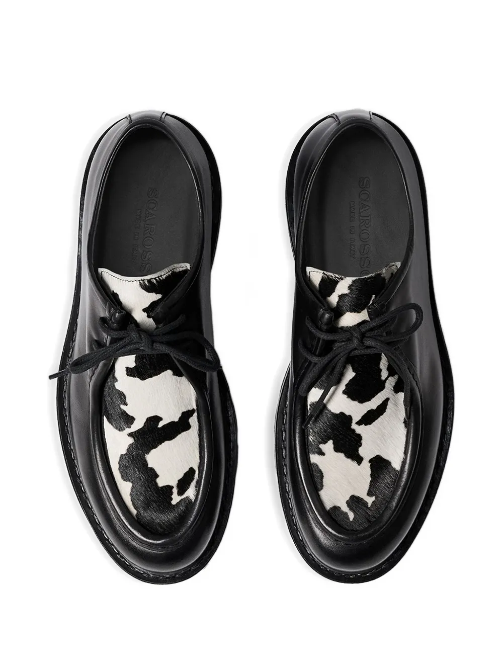 Scarosso Damiano derby veterschoenen Zwart
