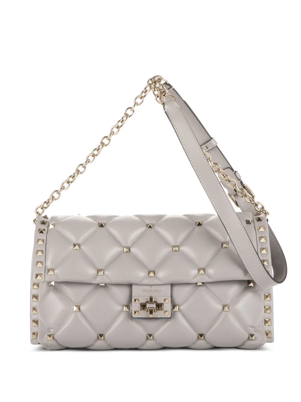 Valentino Garavani Pre-Owned Borsa a spalla trapuntata - Toni neutri