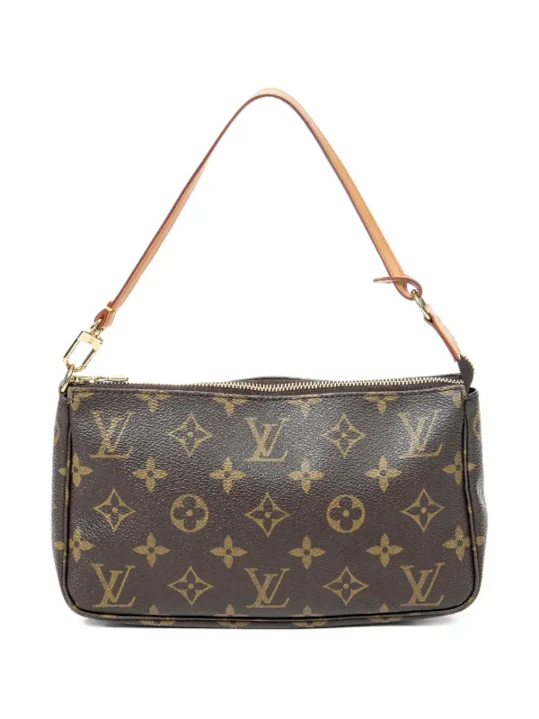 Louis Vuitton Pre-Owned Monogram Shoulder Bag | Brown | FARFETCH CA