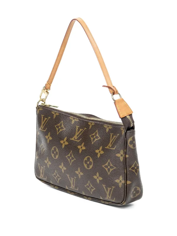 Louis Vuitton Pre-Owned Monogram Shoulder Bag | Brown | FARFETCH CA