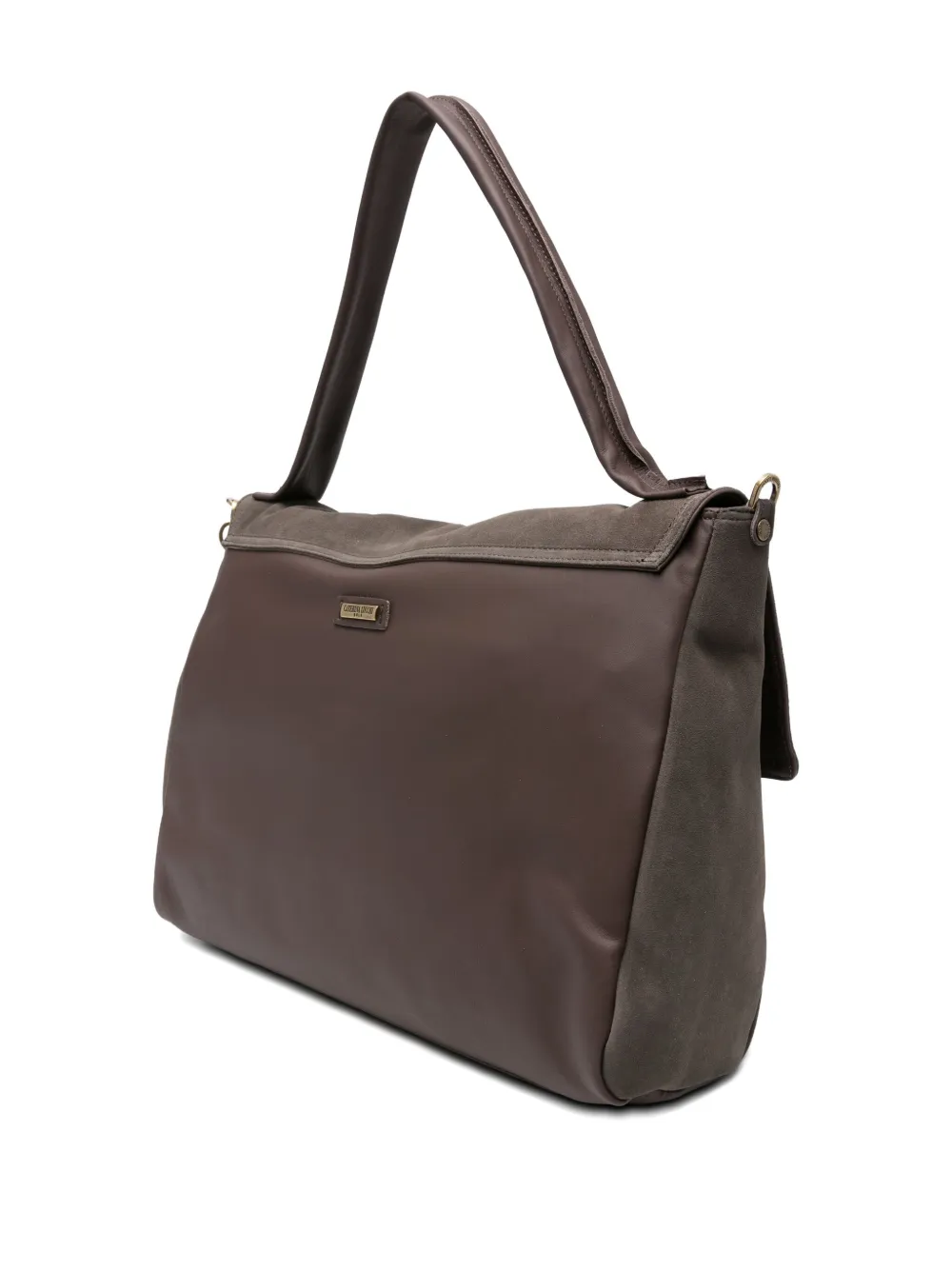 Caterina Lucchi Maria Flap-detail Leather Satchel In Brown