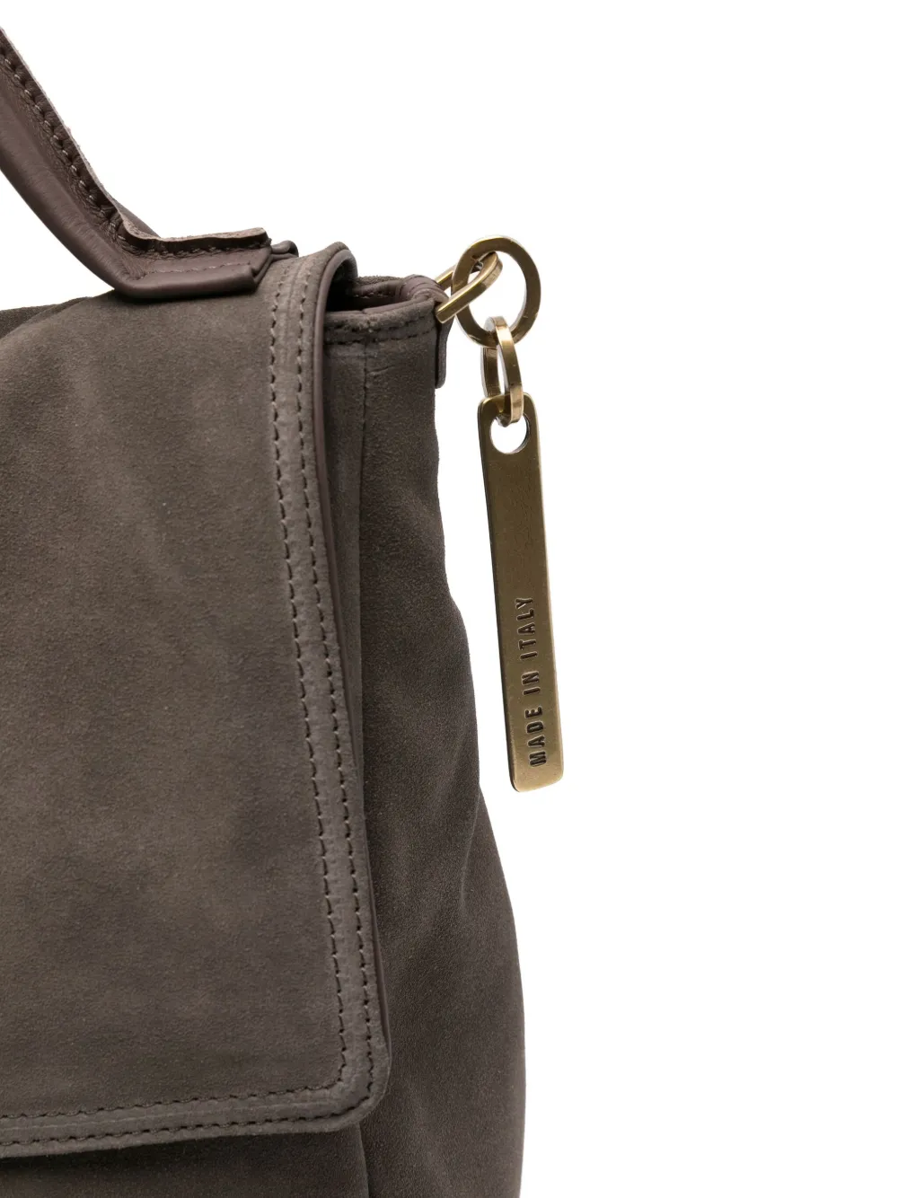 Caterina Lucchi Maria Flap-detail Leather Satchel In Brown