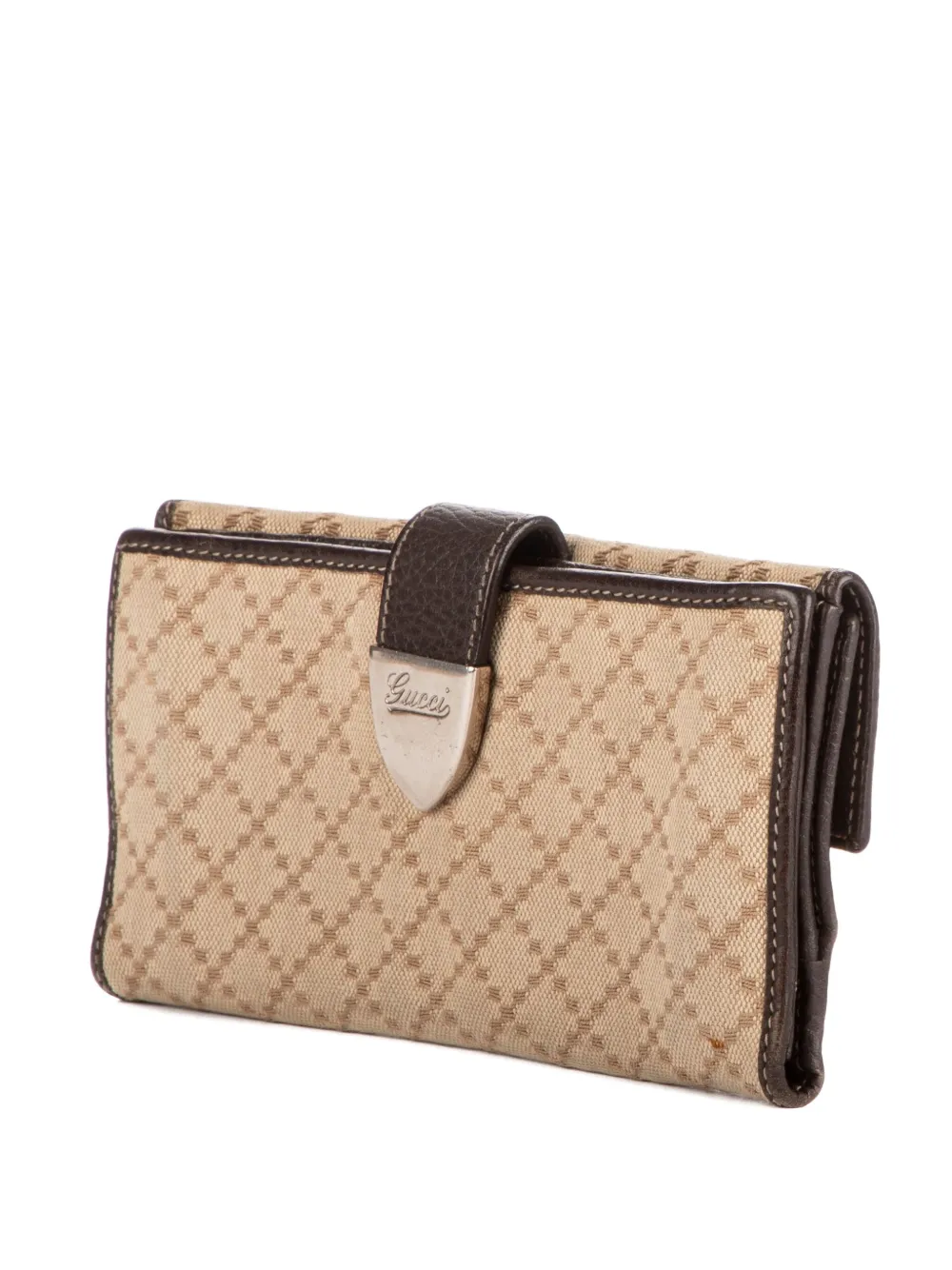 Gucci Pre-Owned signature-pattern wallet - Neutrals