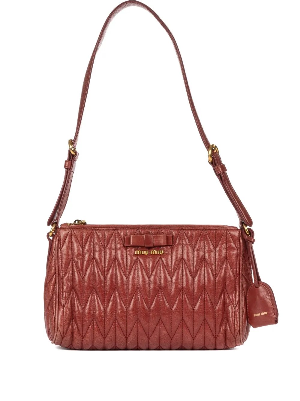 Miu Miu Pre-Owned Matelassé shoulder bag | Red | Image 1