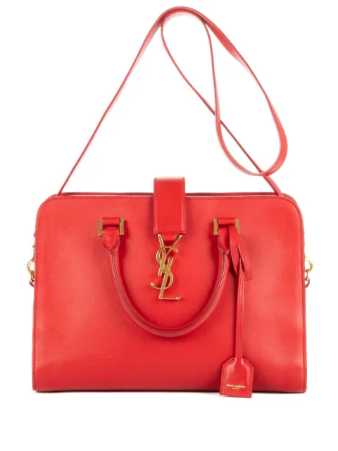 Saint Laurent Pre-Owned 2010s logo-plaque top-handle bag