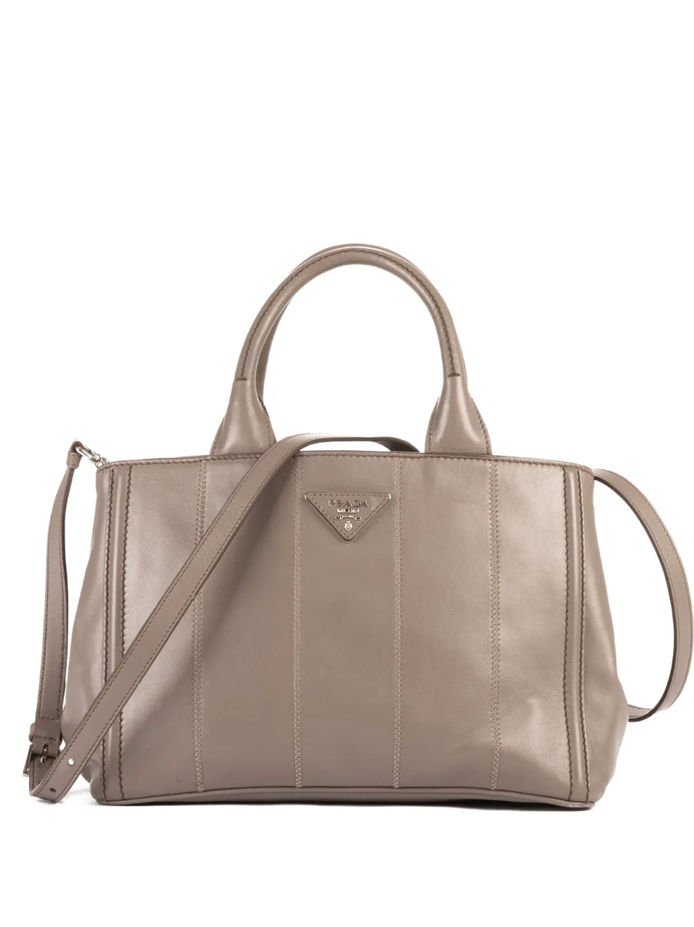 Prada Pre-Owned Borsa tote in pelle - Toni neutri