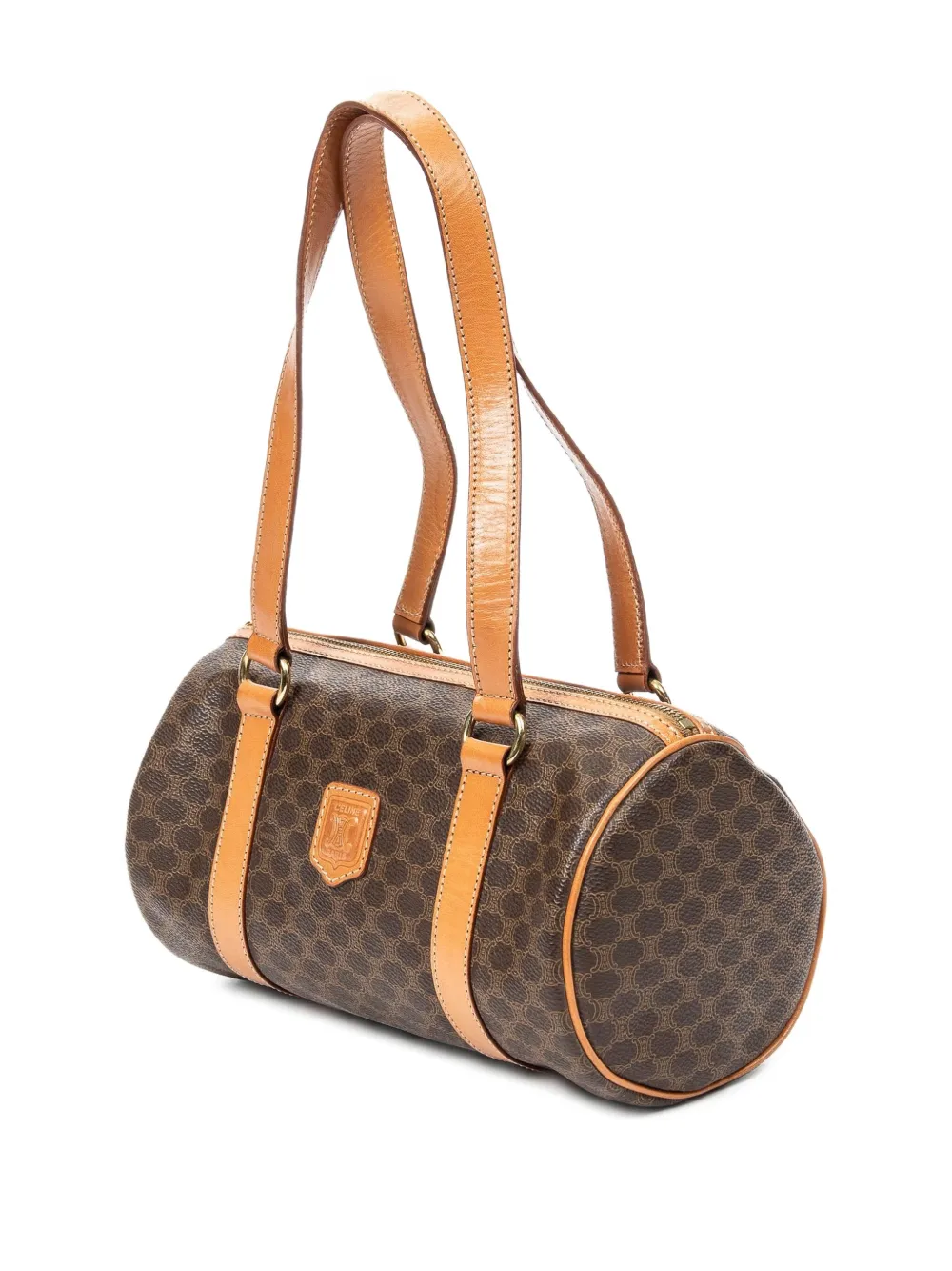 Celine Pre-Owned 1990s Macadam-print barrel bag | Pre-Owned | Image 2
