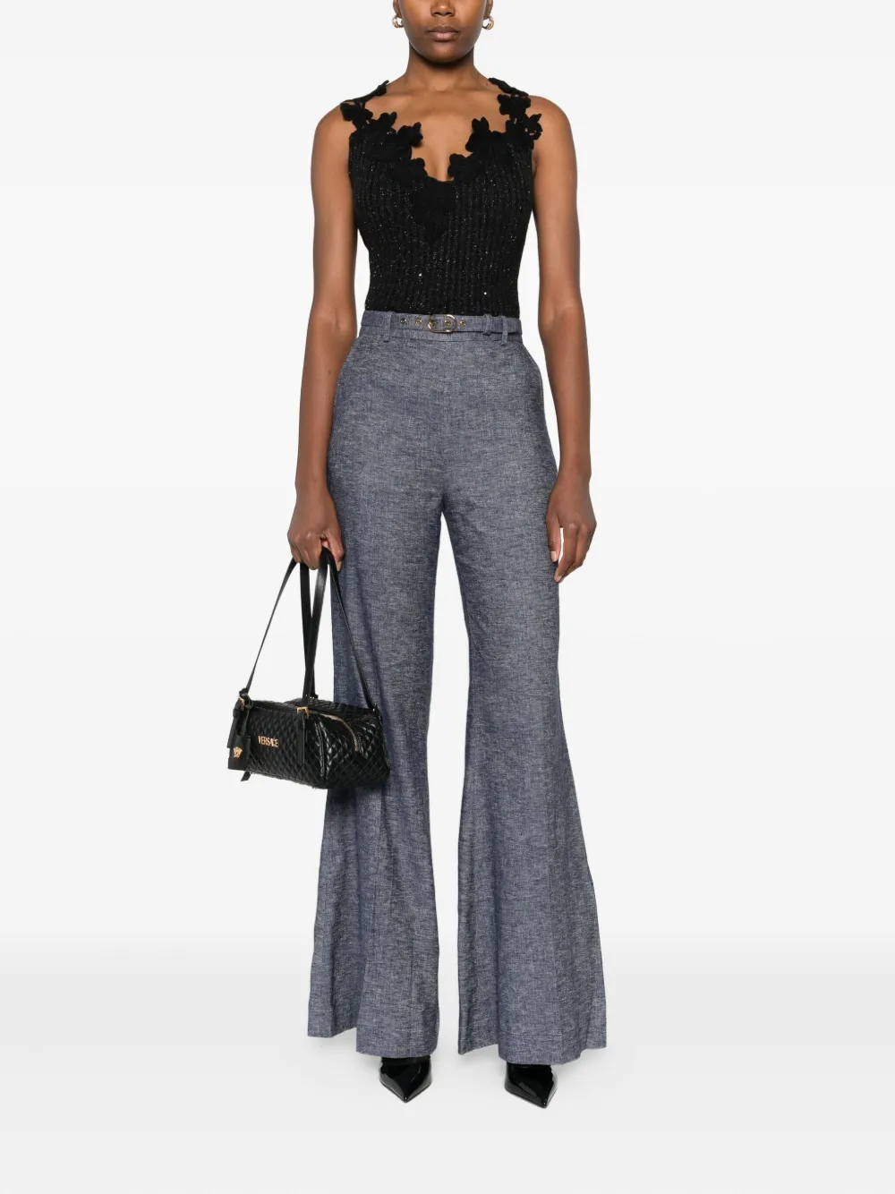 Giambattista Valli floral-motif embellished top | Blouses | Image 2