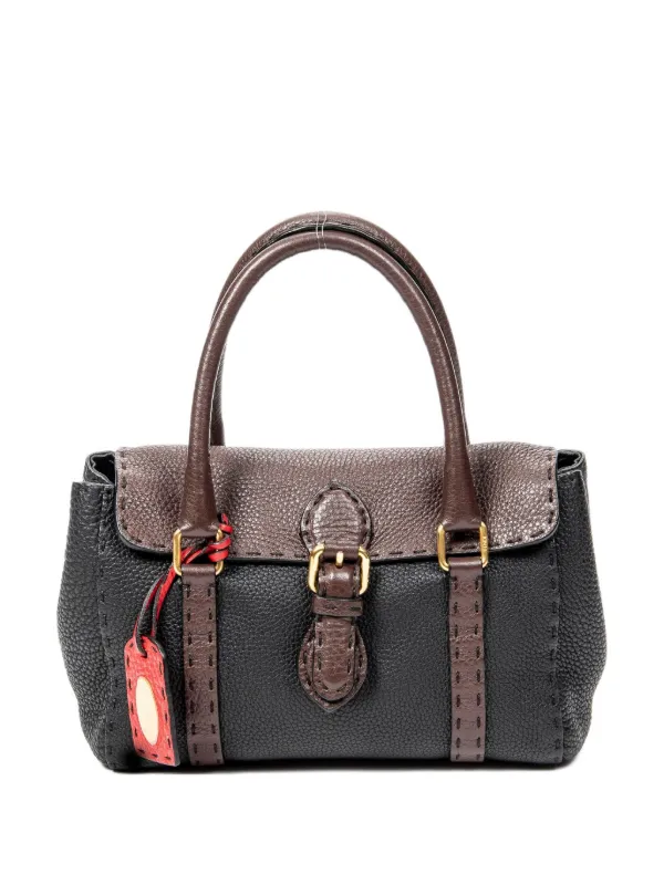 Fendi Pre-owned 2000 Selleria Tote Bag in Black