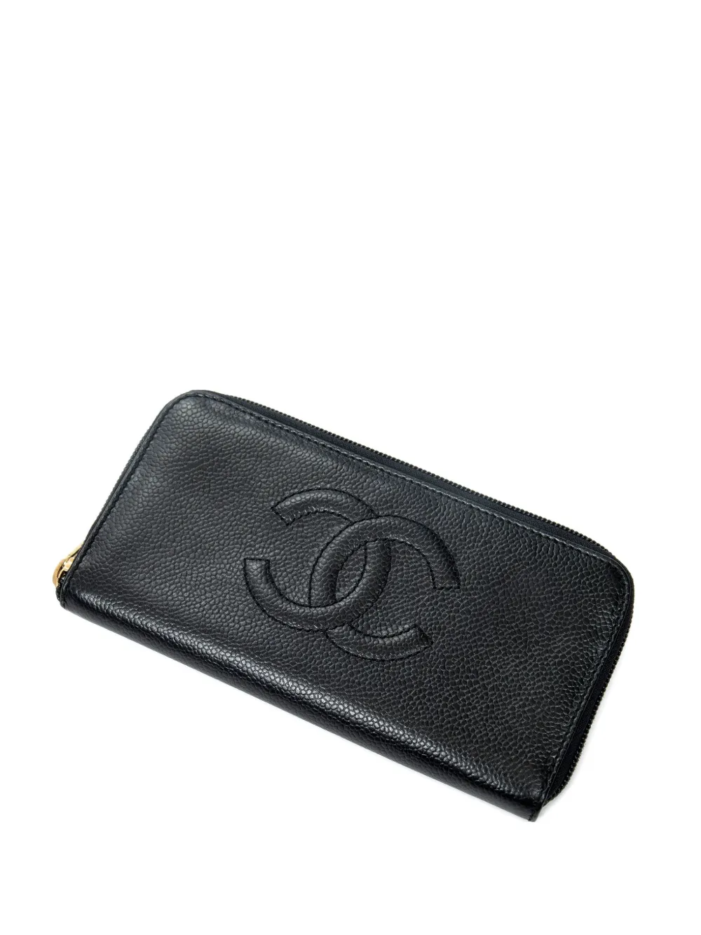 CHANEL Pre-Owned Portafoglio con zip - Nero
