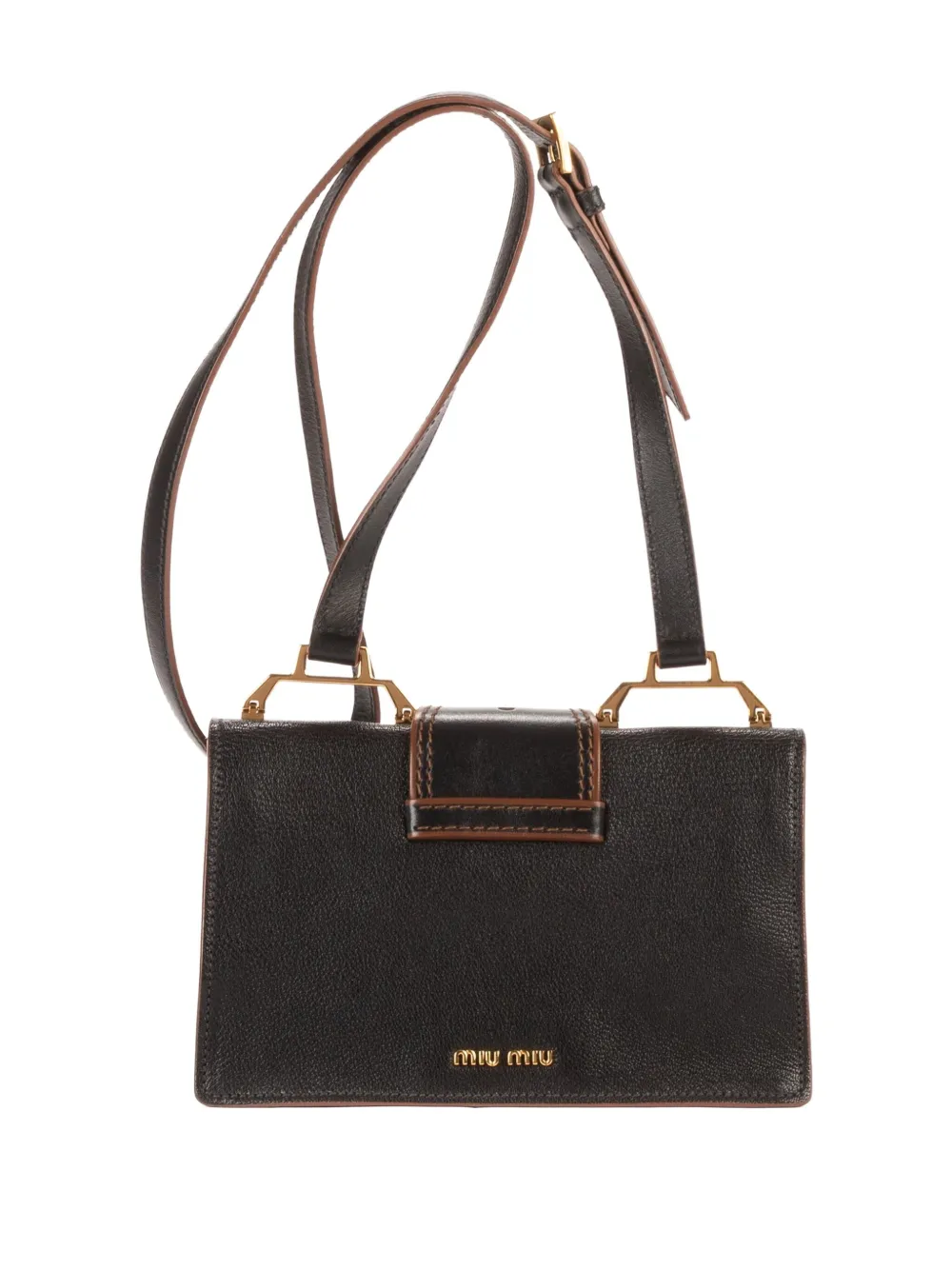 MIU MIU Pre-owned Jewel-embellishment Cross-body Bag In Black