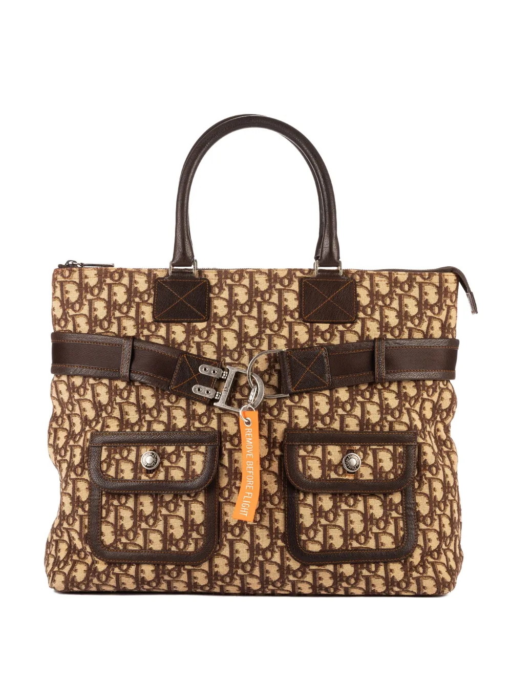 Christian Dior Pre-Owned Borsa con monogramma e manico anni '90 - Toni neutri