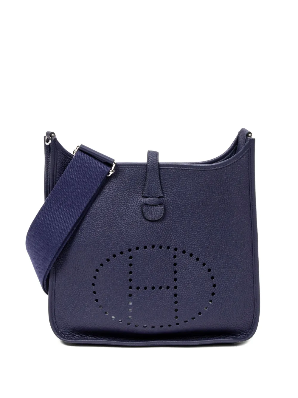 Hermès Pre-Owned 2000s perforierte Schultertasche - Blau