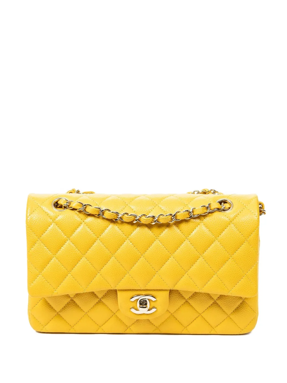 CHANEL Pre-Owned Borsa a spalla Classic Double Flap 2000 - Giallo
