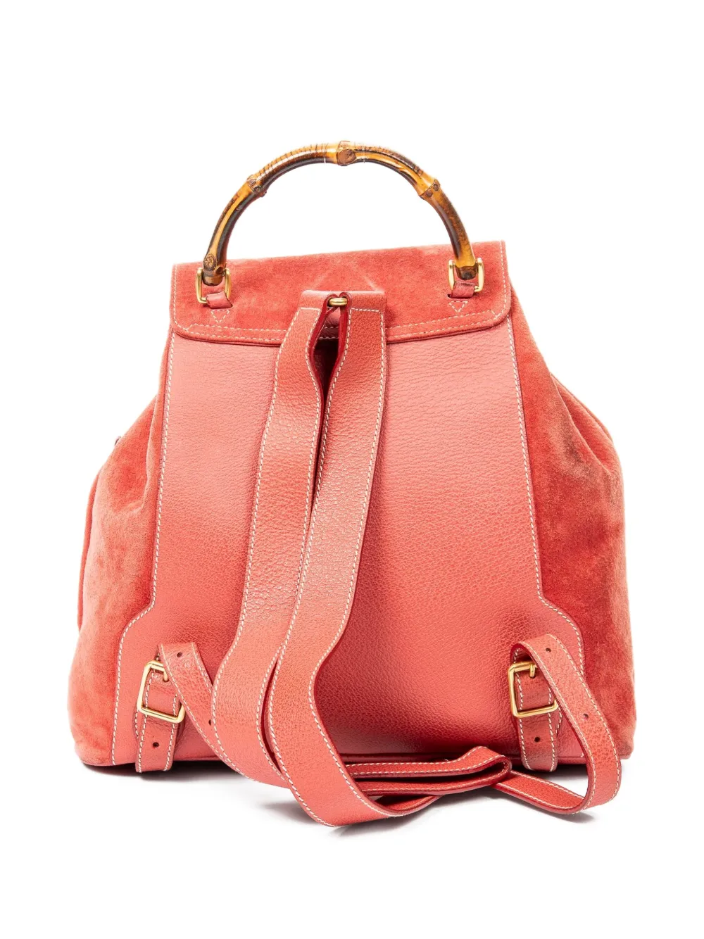  Gucci Pre-owned Sac à Dos à Anse En Bambou - Orange 