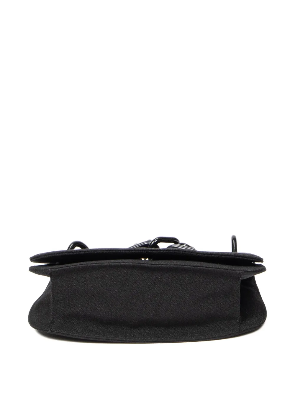 Prada Pre-Owned Lucite schoudertas met kettinghengsel Zwart