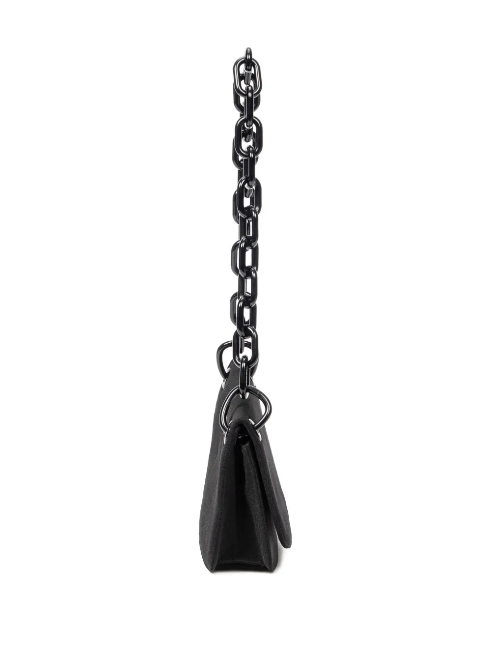 Prada Pre-Owned Lucite schoudertas met kettinghengsel Zwart