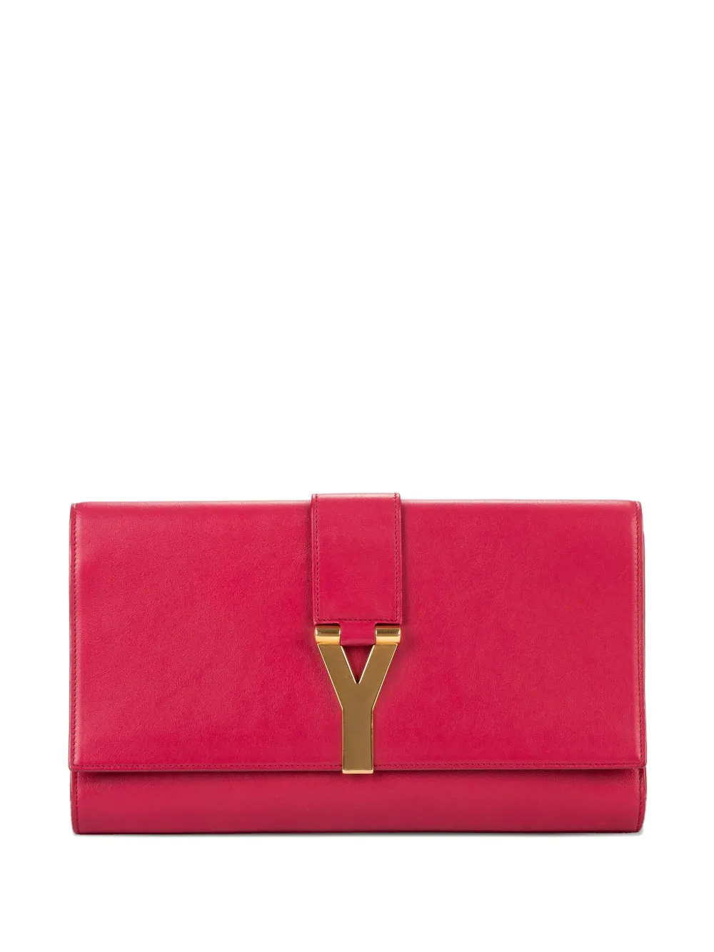 Saint Laurent Pre-Owned Clutch Classic Y Line - Rosa