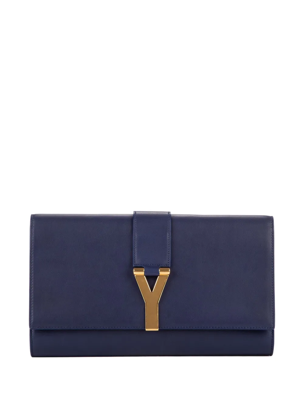 Saint Laurent Pre-Owned Clutch Classic Y Line - Blu