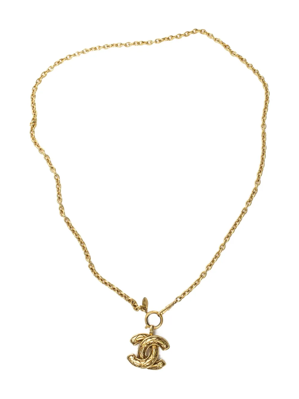 CHANEL Pre-Owned Collana a catena CC - Oro