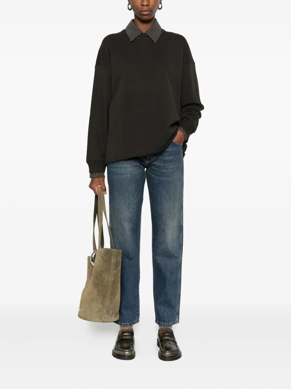 6397 Jeans met donkere wassing - Blauw