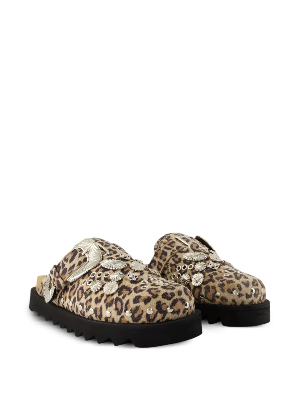 Toga Pulla buckle-embellished leopard-print flat mules | Flat Mules | Image 2