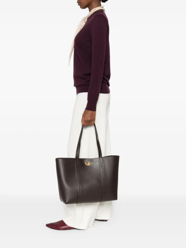 Mulberry Bayswater Leather Tote Bag | Brown | FARFETCH RO