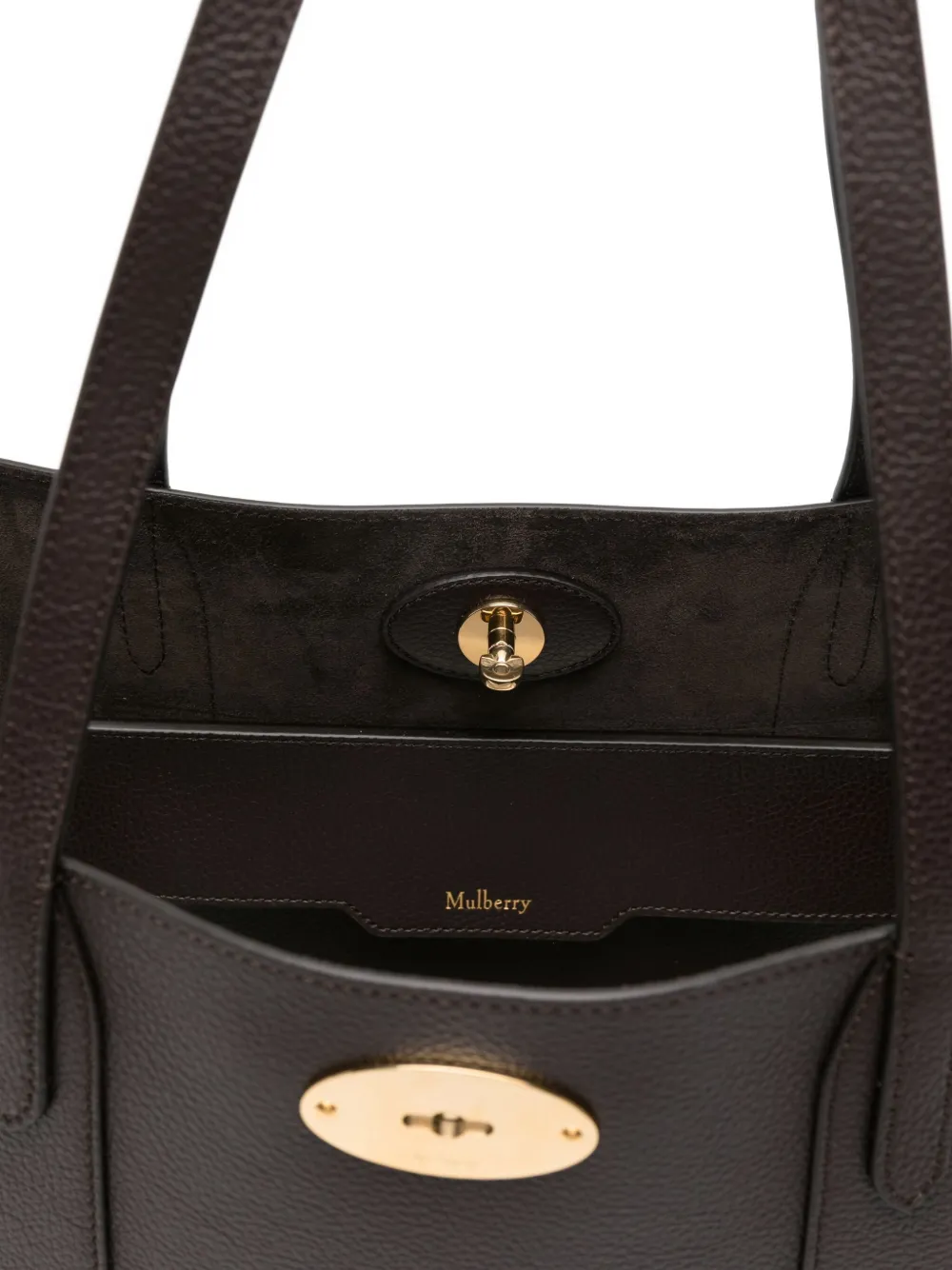 Mulberry Small Bayswater Tote Bag In Brown