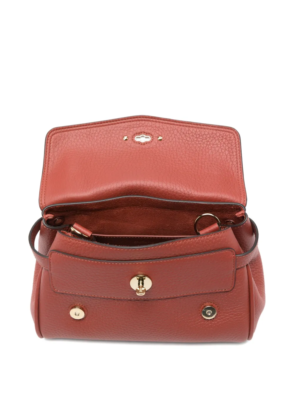 Mulberry Mini Alexa Braided-handle Tote Bag In Red